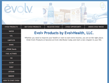Tablet Screenshot of evolvoxygenwater.com